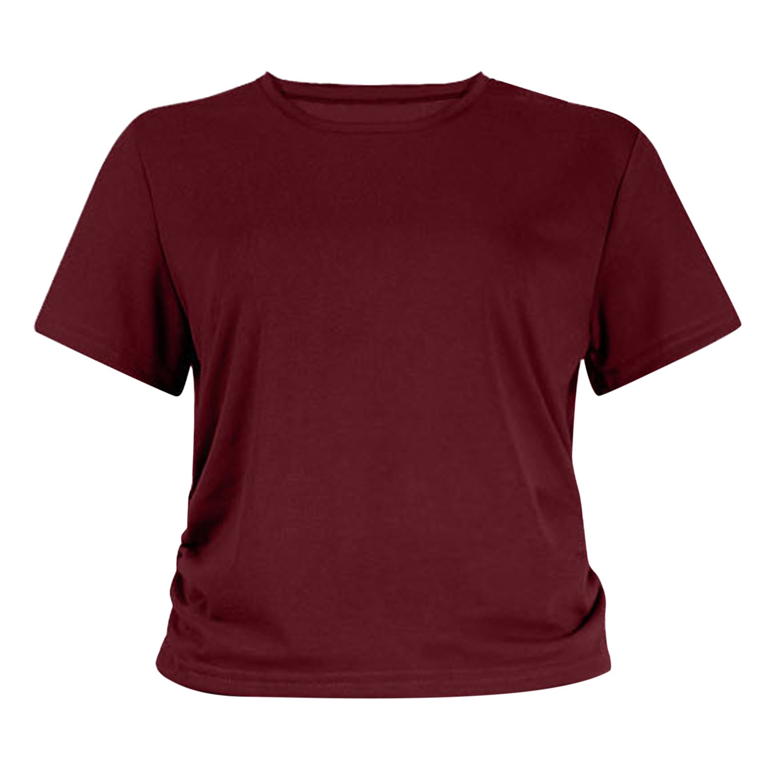thumbnail image 5 of Camisetas de manga corta ajustadas y modernas para mujer: corte básico y sexy, perfectas para combinar con vaqueros o pantalones cortos, tejido suave para el verano, tallas S-XXL., 5 of 6